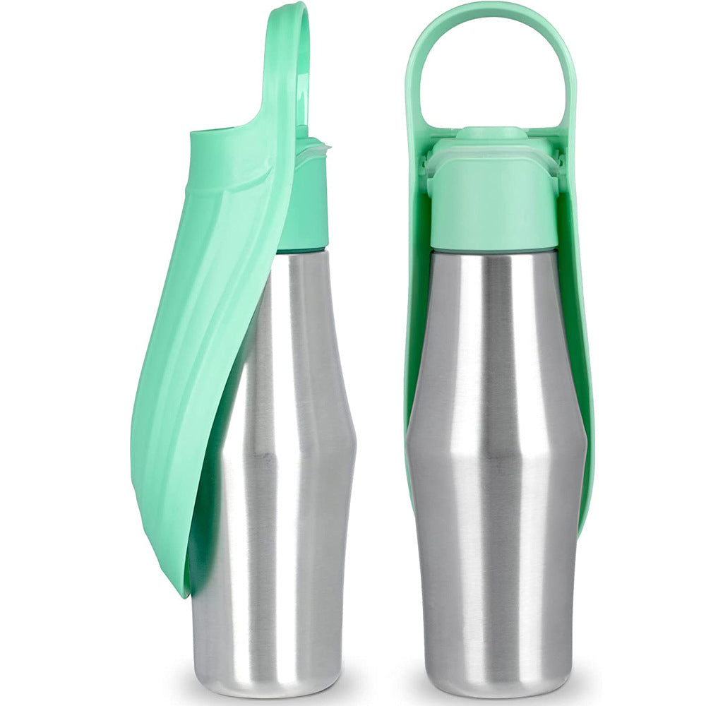 Leaf travel water bottle unused water draining back into bottle