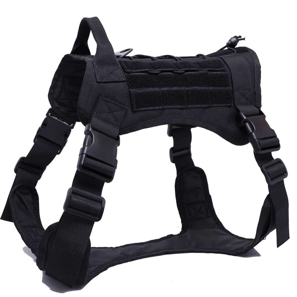 Tactical dog harness size chart for medium and large breeds