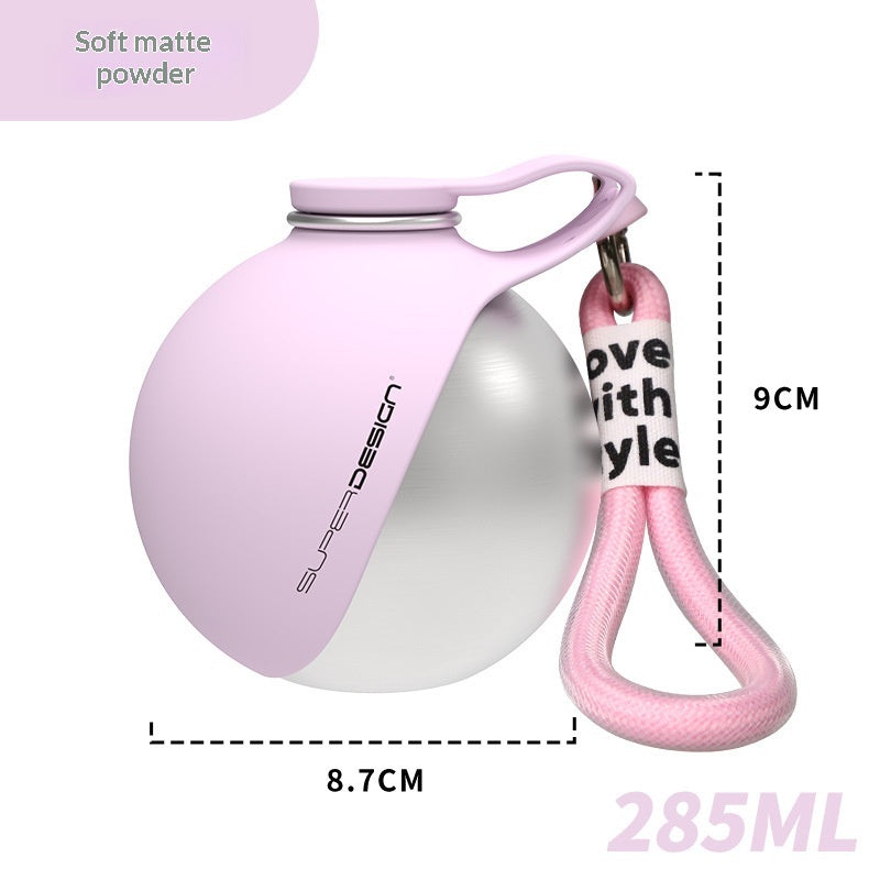Portable dog water bottle set with printed design option