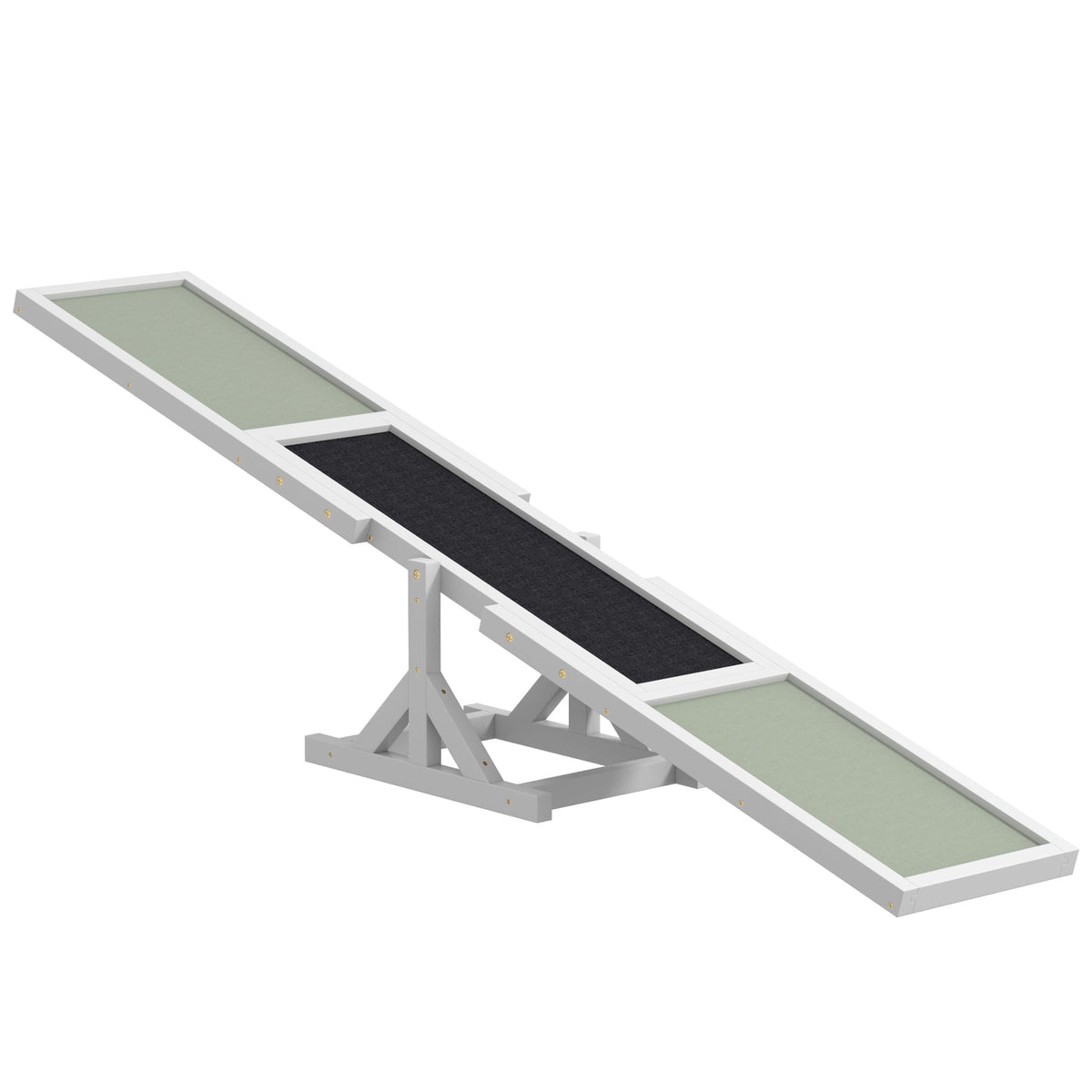 PawHut dog agility seesaw set up in a garden
