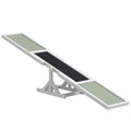 PawHut dog agility seesaw, anti-slip training equipment, white