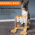 Wooden puzzle feeder, slow-feed brain game for dogs