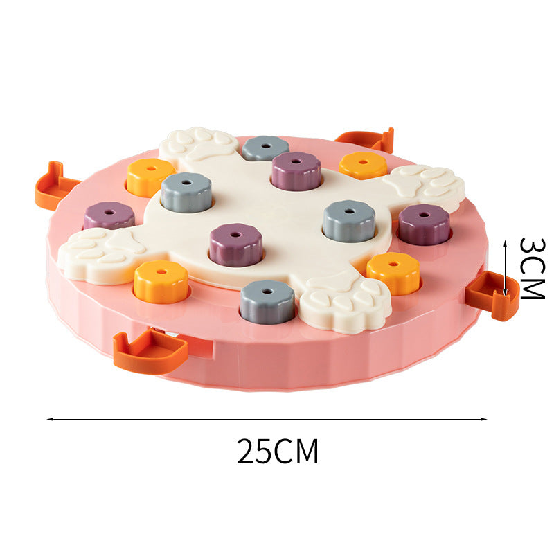 Rolling treat dispenser toy size and dimensions diagram
