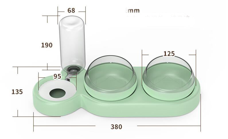 Automatic pet water fountain shown disassembled for cleaning