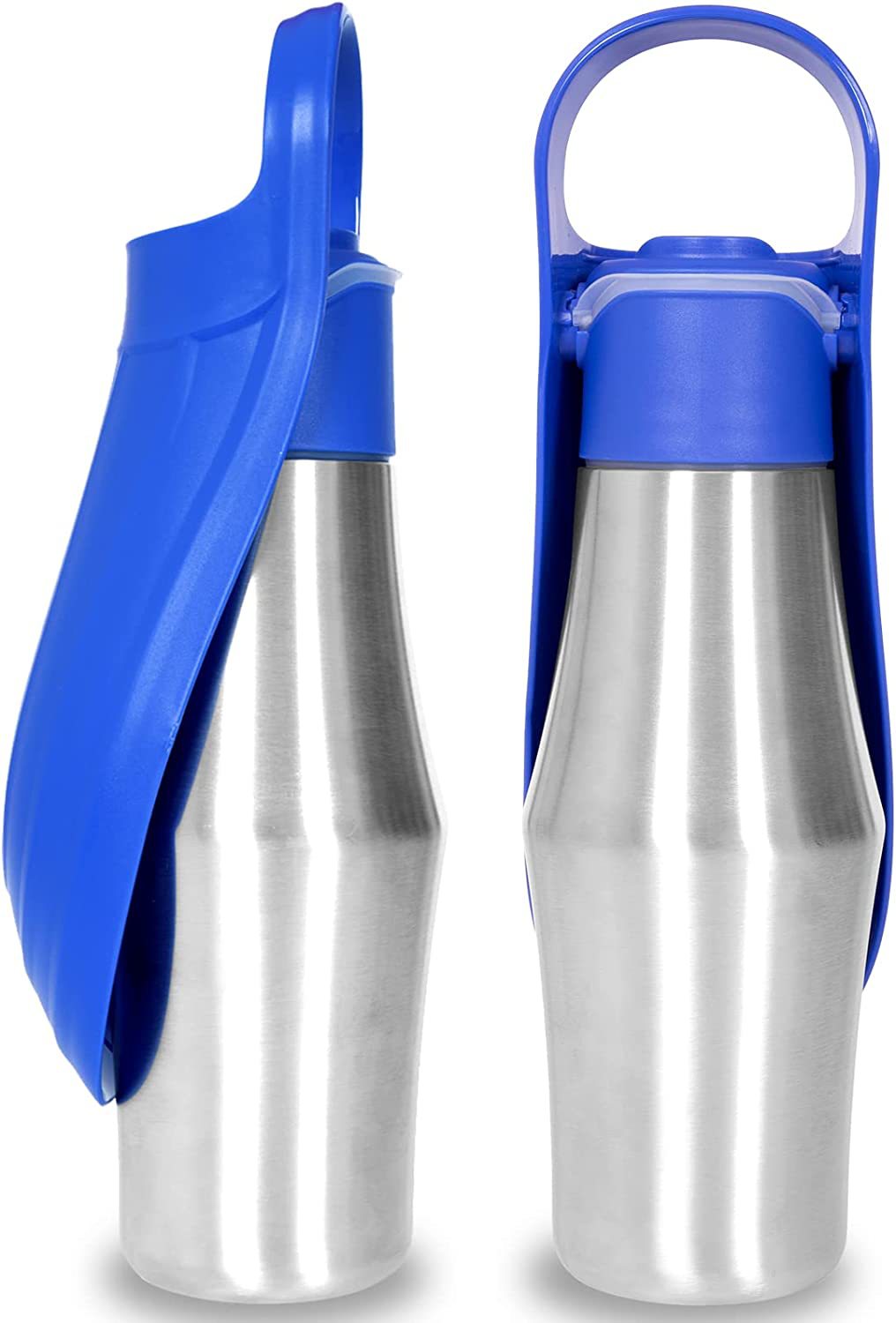 Leaf travel water bottle stainless steel construction close-up