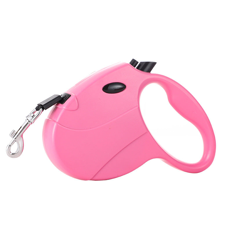 Close-up of one-touch brake button on retractable dog lead