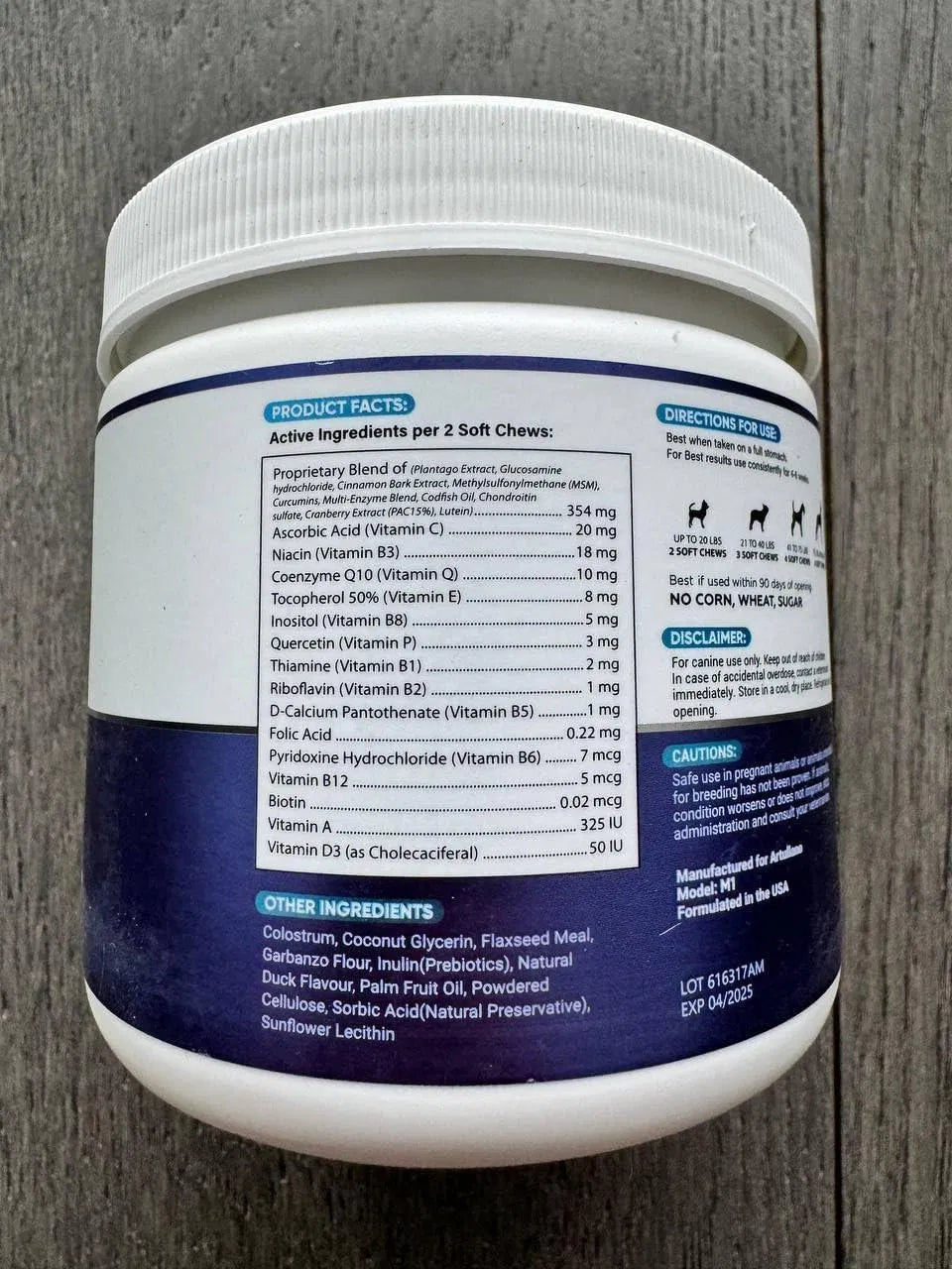 20-in-1 Dog Multivitamin Chews — Joints, Gut, Skin & Immunity (120 Chews)