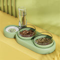 Neck-guard automatic pet water fountain, mess-free dog drinking bowl