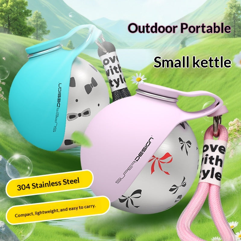Close-up of waste bag dispenser built into dog travel water bottle